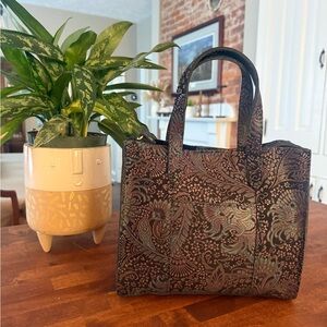 Portland Leather “Masquerade” Lola classic tote bag. NWT